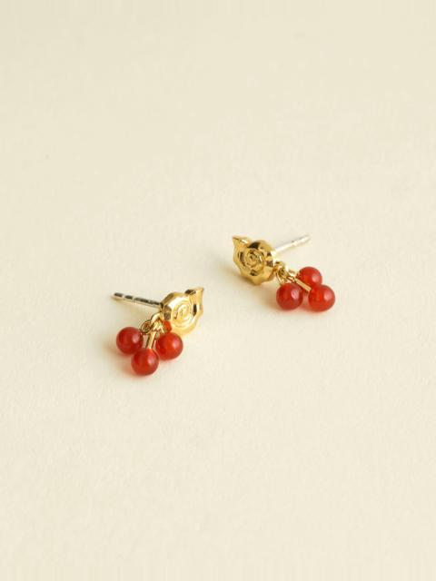 Madewell Demi-Fine Beaded Cluster Shell Stud Earrings