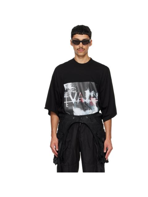Julius Black Cotton Back Satin Cargo Belt Rig