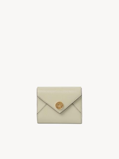 Chloé SMALL ENVELOPE TRI-FOLD IN GRAINED LEATHER