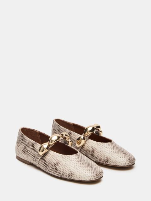 STEVE MADDEN POPPIN NATURAL SNAKE