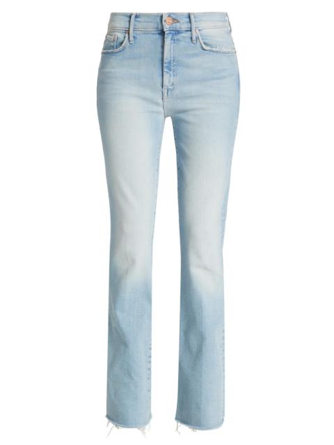 MOTHER Women's Weekender Fray Mid-Rise Flared Jeans - California Cruiser