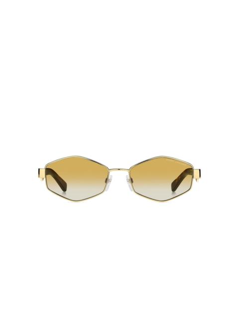 Marc Jacobs geometric-frame chain-strap sunglasses