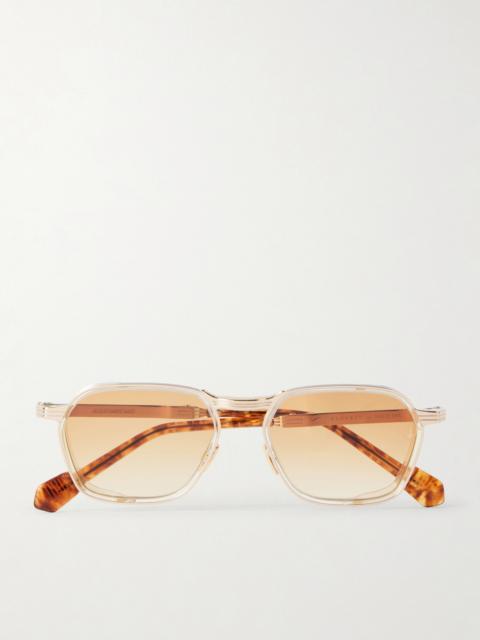 JACQUES MARIE MAGE Beckett D-Frame Titanium and Acetate Sunglasses
