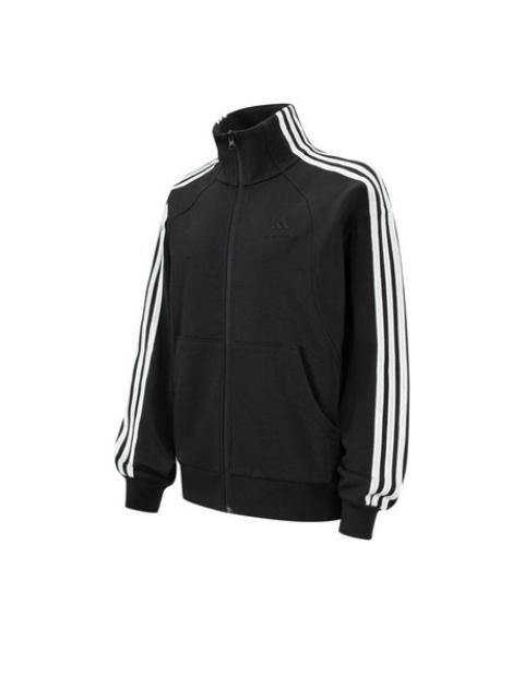 adidas (WMNS) adidas 3-Stripes Jacket 'Black White' JN0759