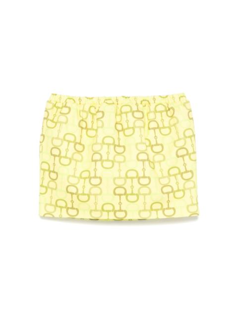 GUCCI printed mini skirt
