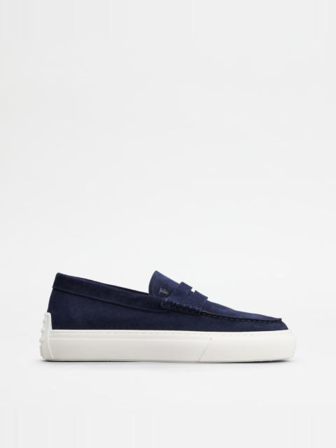LOAFERS IN SUEDE - BLUE