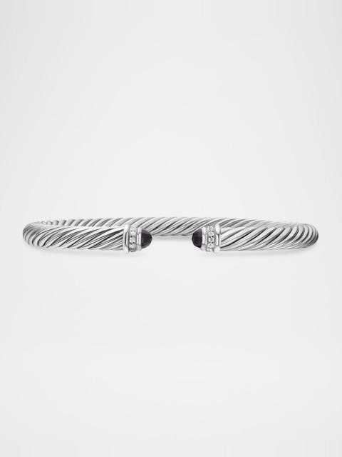 DAVID YURMAN Cable Bracelet with Diamonds in Silver, 5mm