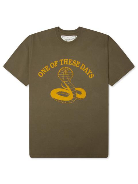 One Of These Days COBRA T-SHIRT - ARMY GREEN