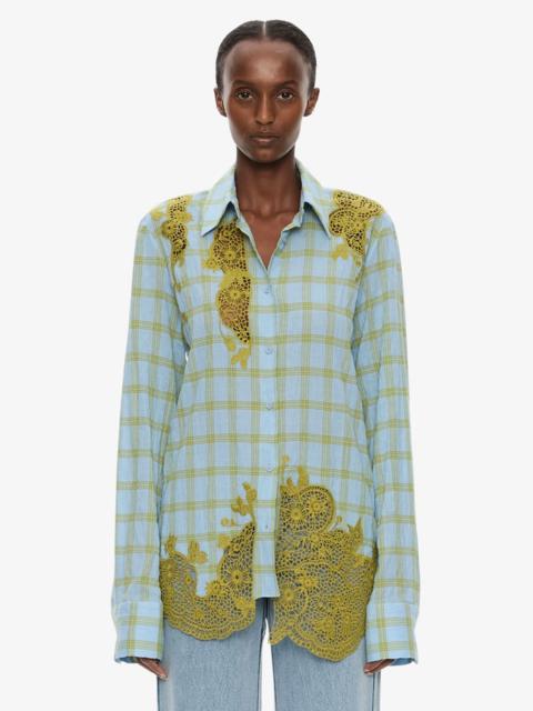 CHRISTOPHER ESBER Maya Embroidered Handkerchief Shirt