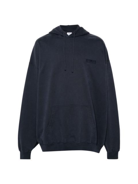 logo-embroidered hoodie