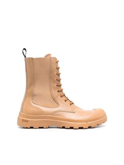 Pallet leather boots