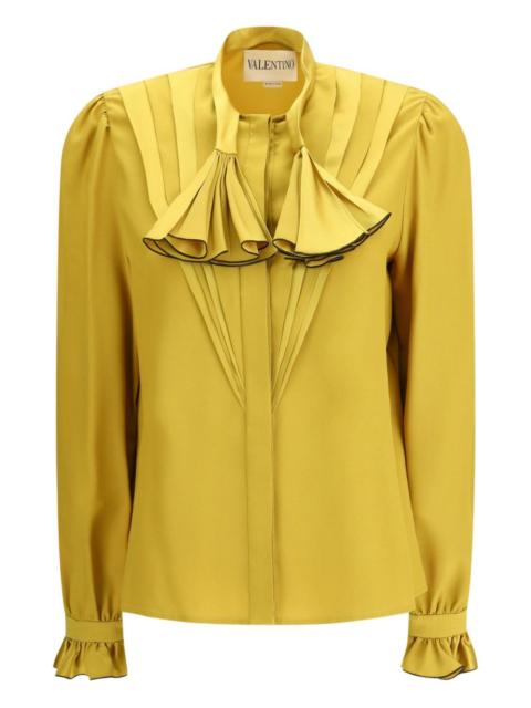 Valentino ruffled-trim shirt