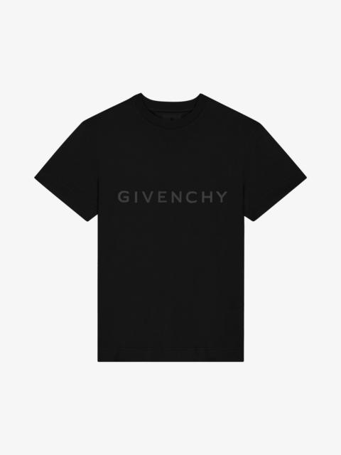 Givenchy REFLECTIVE GIVENCHY SLIM FIT T-SHIRT IN COTTON