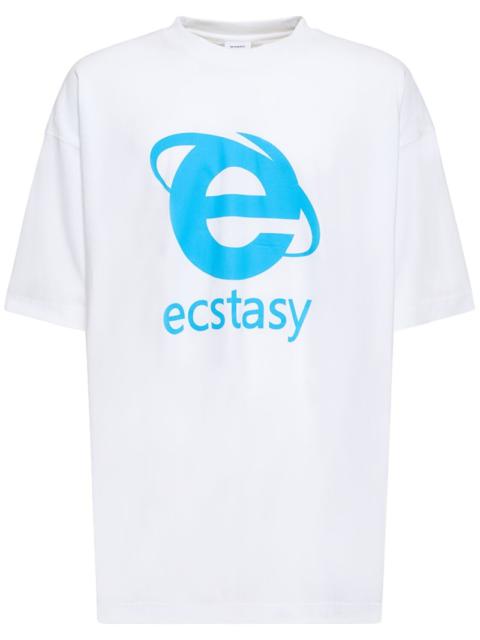 VETEMENTS Ecstasy printed cotton t-shirt