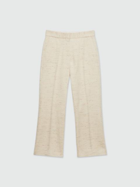 MSGM Cream trousers in fancy gabardine