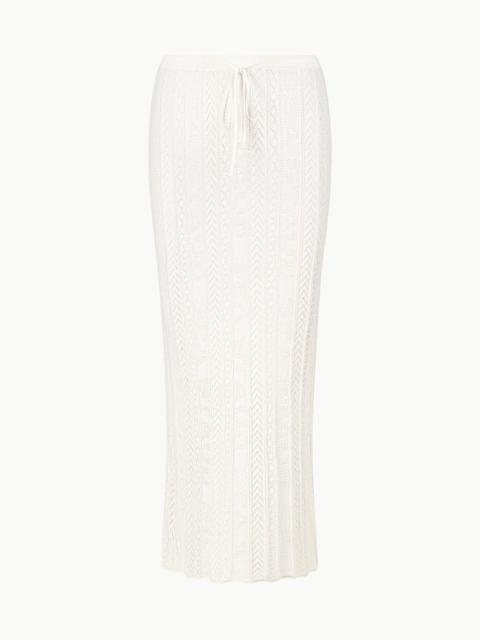 STAUD ST MALO SKIRT IVORY