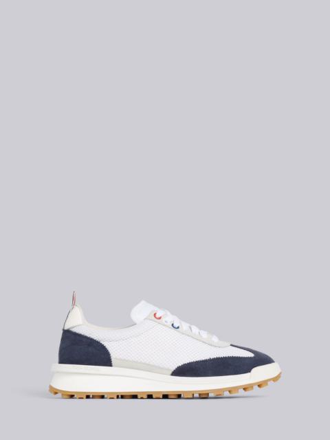 Thom Browne White Fine Kid Suede Tech Runner