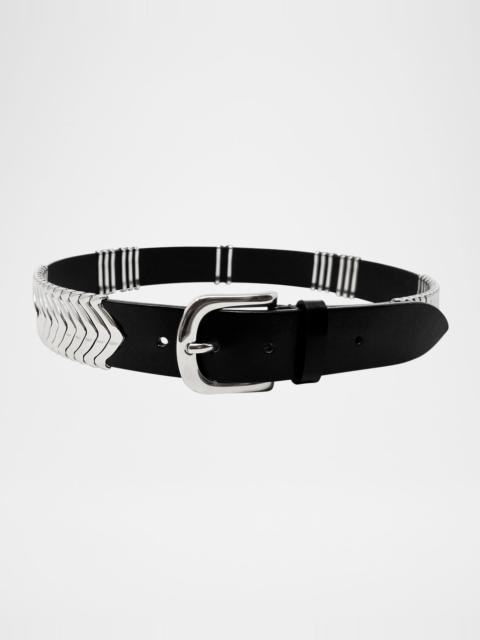 Isabel Marant Tehora Leather Buckle Belt