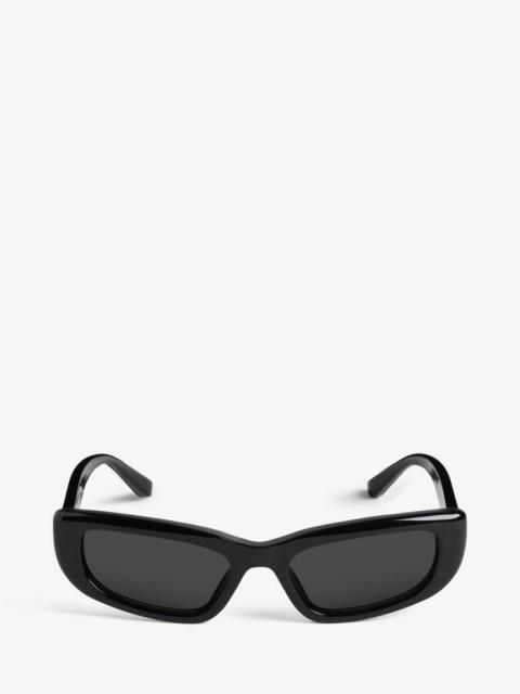 BALENCIAGA Women's Palma Rectangle Sunglasses in Black