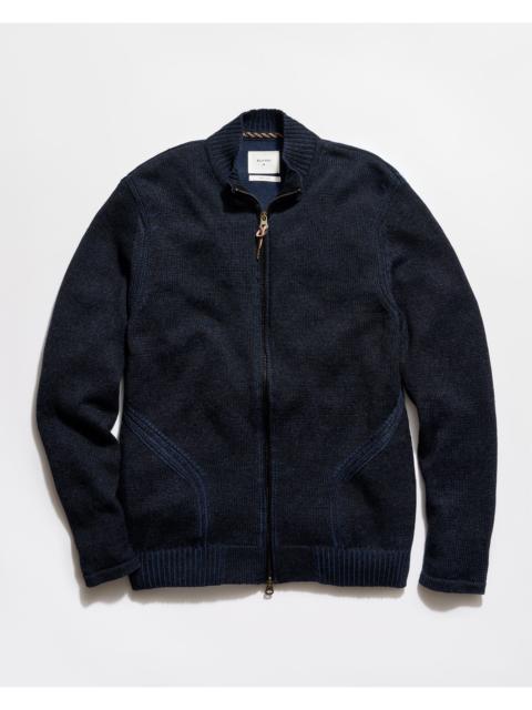 Billy Reid Linen Sweater Track Jacket