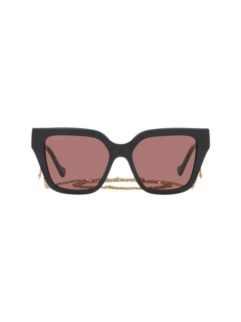 square-frame sunglasses