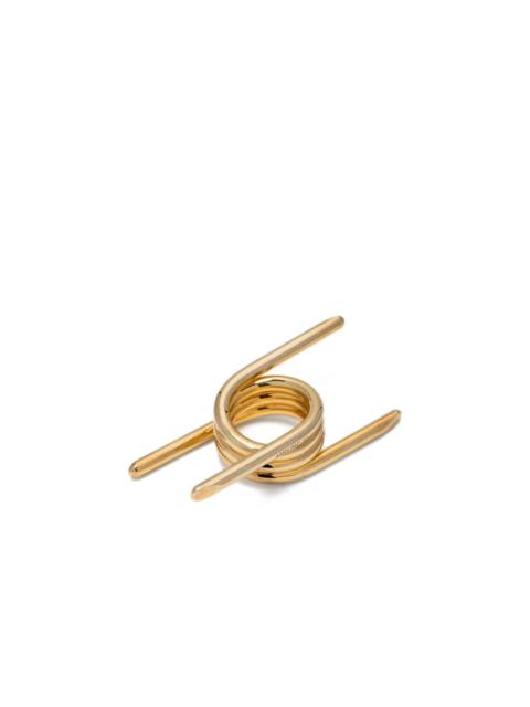 gold-plated wrap-around ring