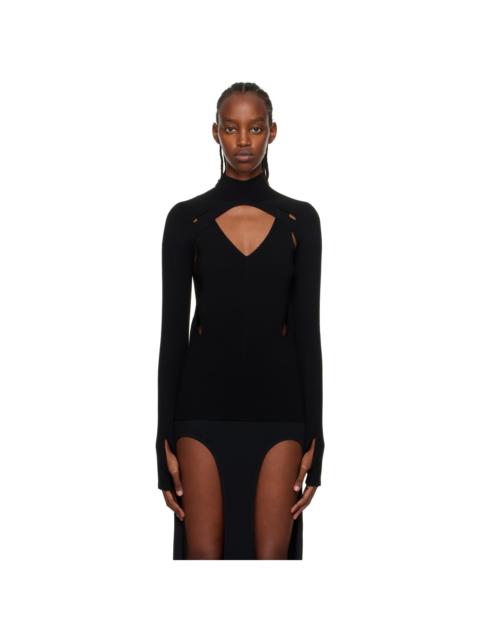 Dion Lee Black Skivvy Turtleneck & Tank Top Set