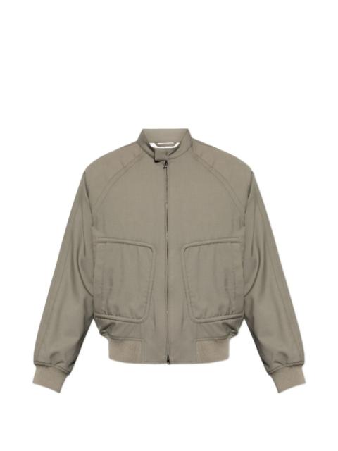EMPORIO ARMANI zip-up virgin-wool jacket