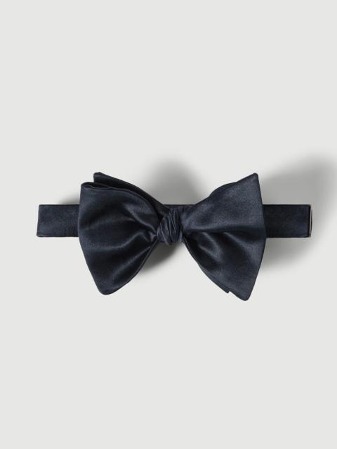 Brunello Cucinelli Cotton and silk satin bow tie