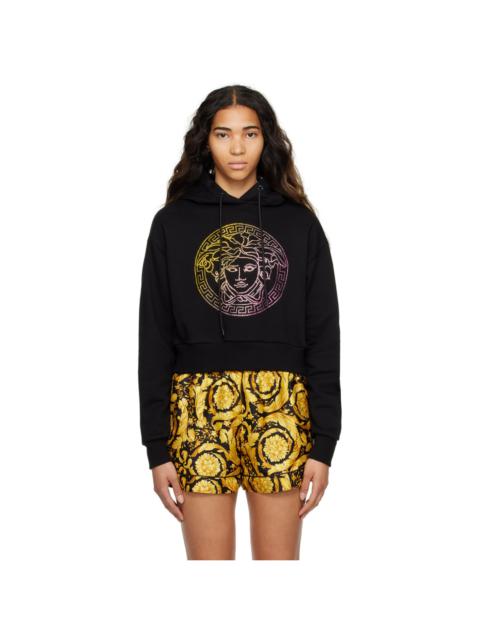 VERSACE crystal-embellished Medusa hoodie
