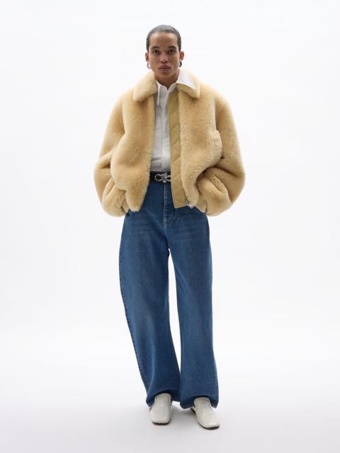 Bottega Veneta Medium Indigo Wide Leg Jeans