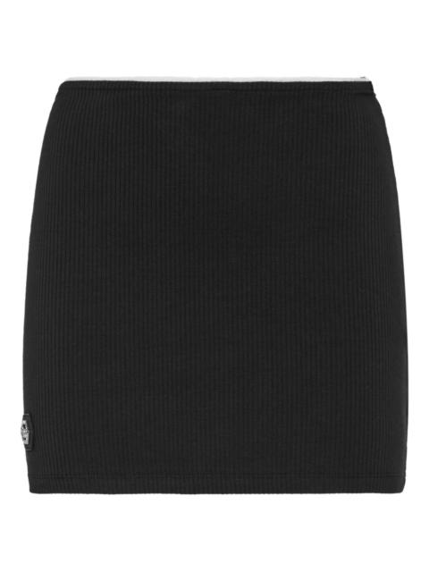PHILIPP PLEIN mini ribbed skirt