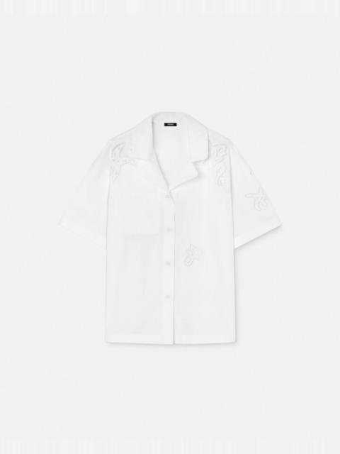 VERSACE Embroidered Sangallo Shirt