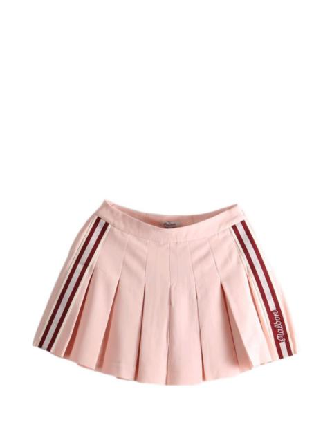 malbon Esperanza pleated side-stripe skirt