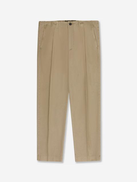 SLOWEAR Loose fit tricochino trousers