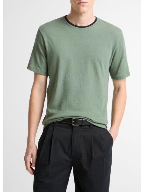 Vince Cotton Double-Collar T-Shirt