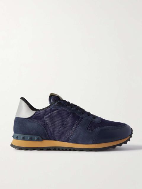 Rockrunner Suede, Leather and Mesh Sneakers
