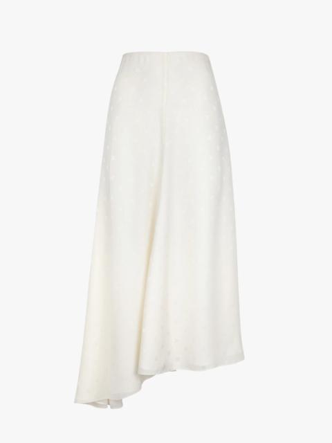 FENDI Cream crêpe de Chine skirt