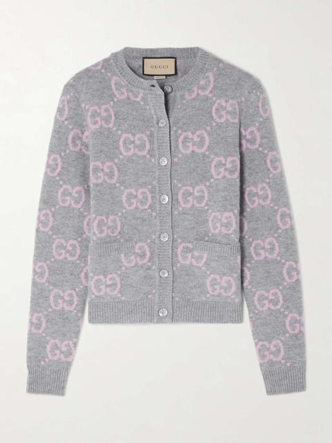 GUCCI Wool-jacquard cardigan