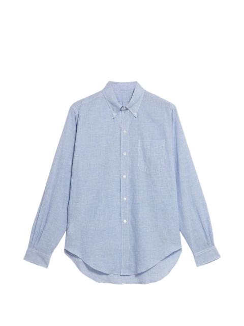 FORTELA King micro-check chest-pocket shirt