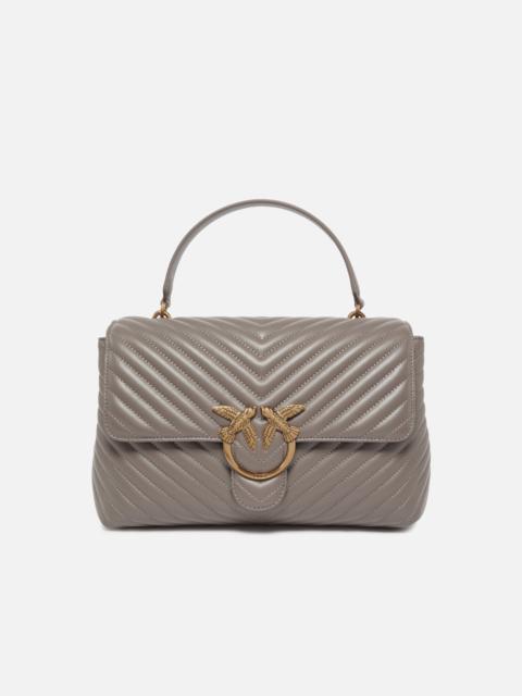 PINKO LARGE HANDBAG LADY LOVE BAG PUFF CHEVRON