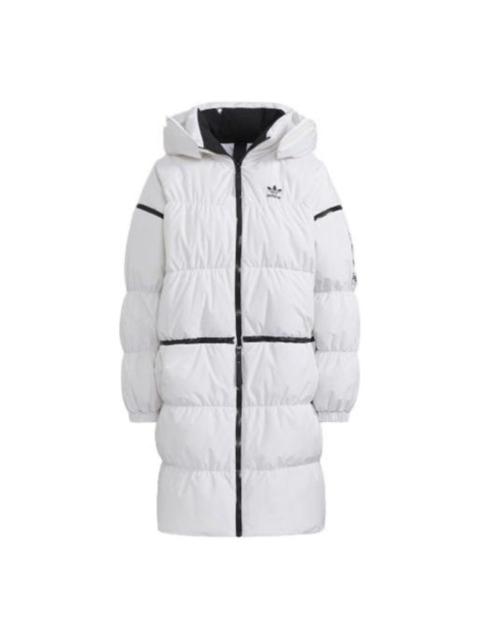 adidas (WMNS) adidas Long Zip Down Jacket Asia Sizing 'White' HF1582