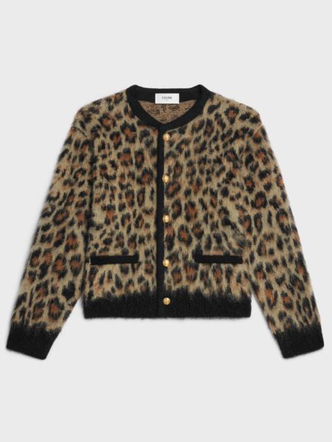 CELINE cardigan jacket in brushed mohair
