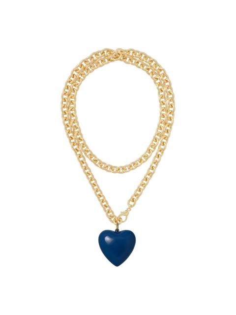 ROXANNE ASSOULIN Big Puffy Heart Charm necklace