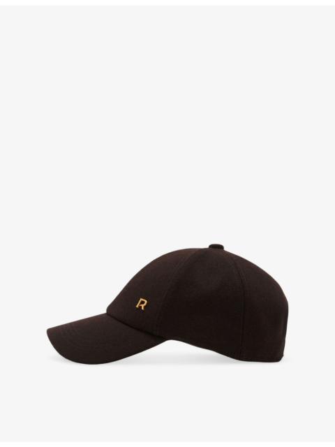 REISS Fiona brand-plaque wool-blend cap