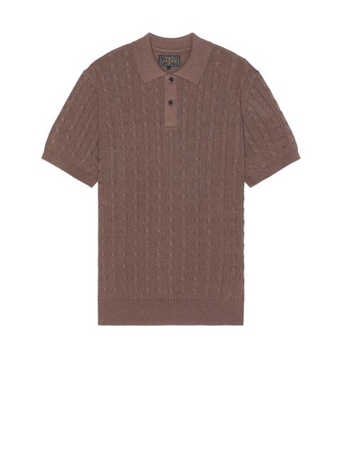 BEAMS PLUS Knit Polo Cable