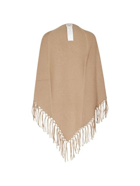 WEEKEND Max Mara fringe-trim knitted poncho
