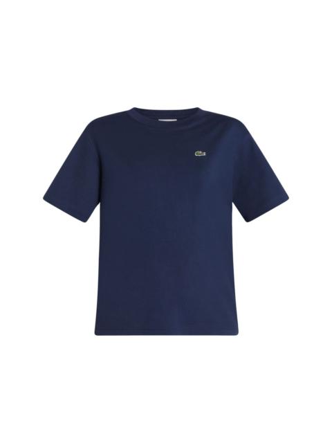 LACOSTE logo-patch cotton T-shirt