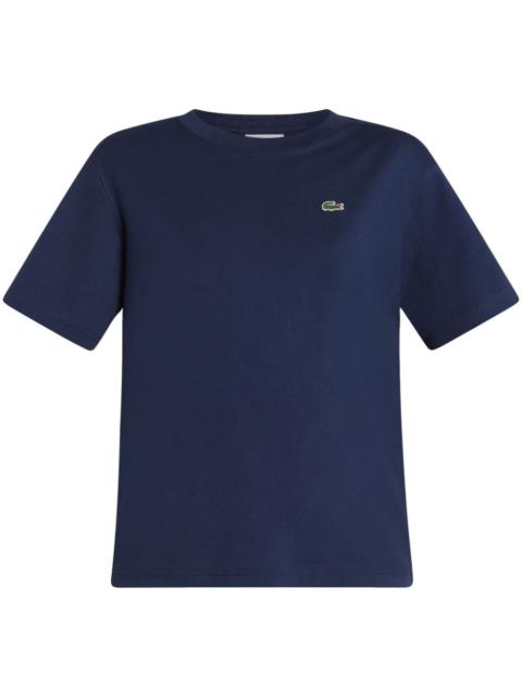 LACOSTE logo-patch cotton T-shirt