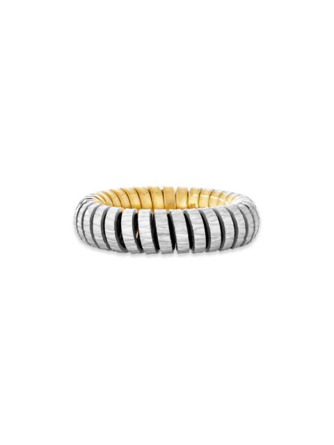 STONE AND STRAND Switch Gold Tubogas Ring